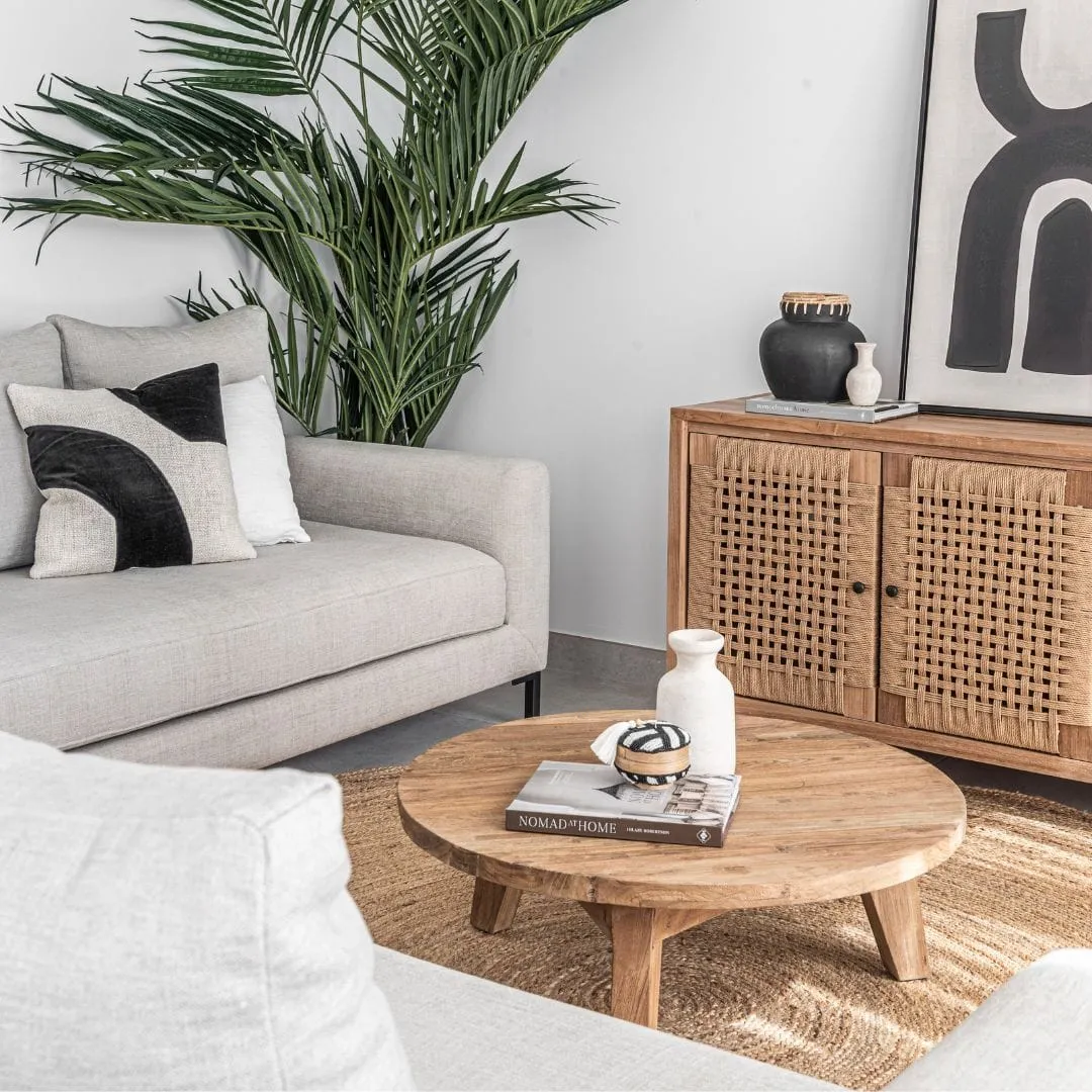 Recycled Teak Coffee Table | 80x31cm Zoco Home