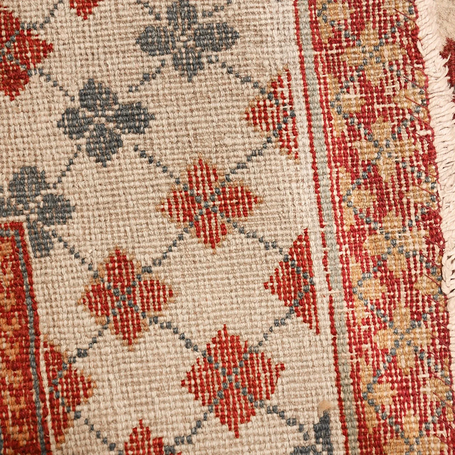 Red Antique Oriental Indian Agra Rug - 15'2" x 23'8"