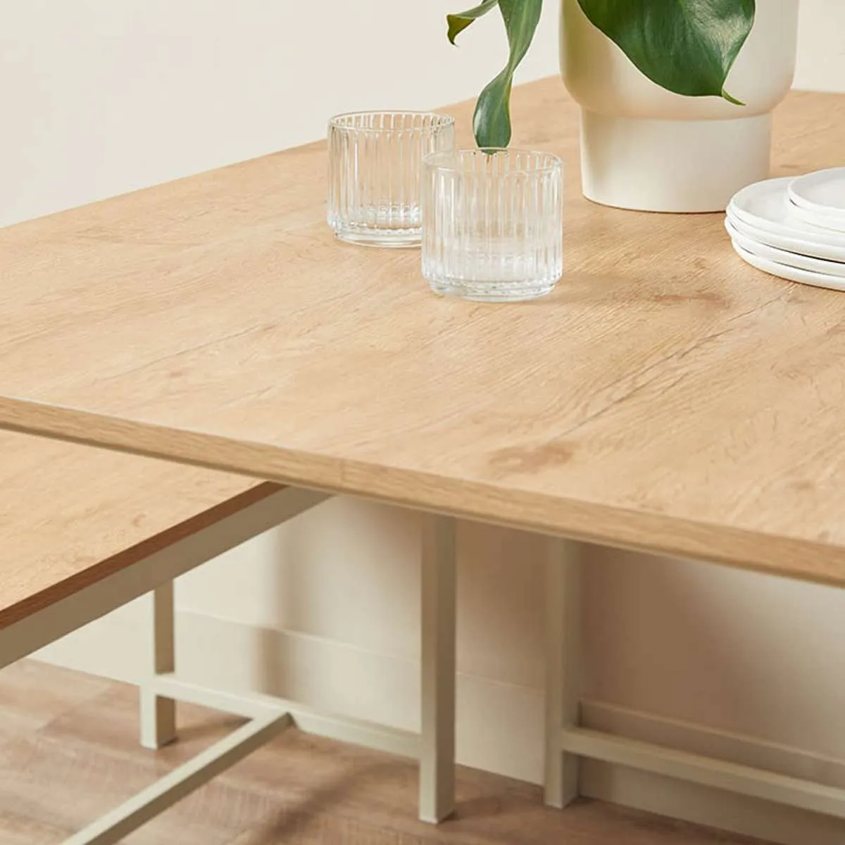 Reese 4 Seater Dining Set - Beige Mocka