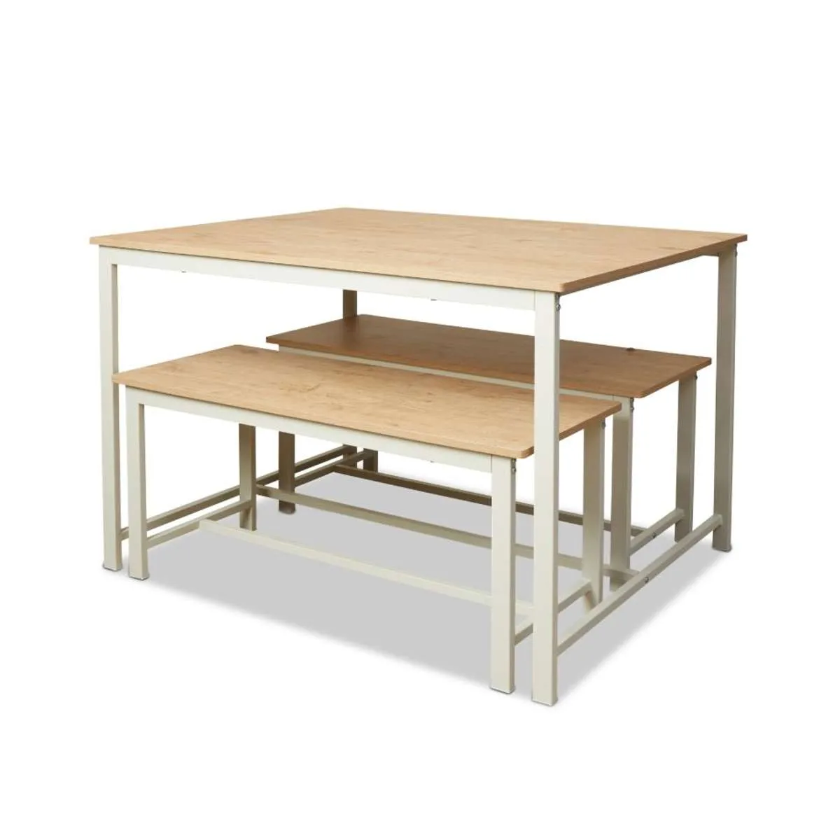Reese 4 Seater Dining Set - Beige Mocka