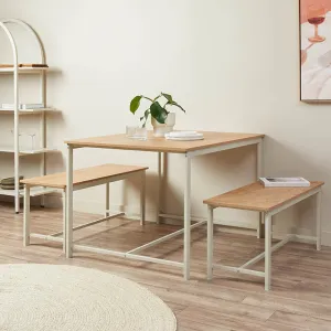 Reese 4 Seater Dining Set - Beige Mocka