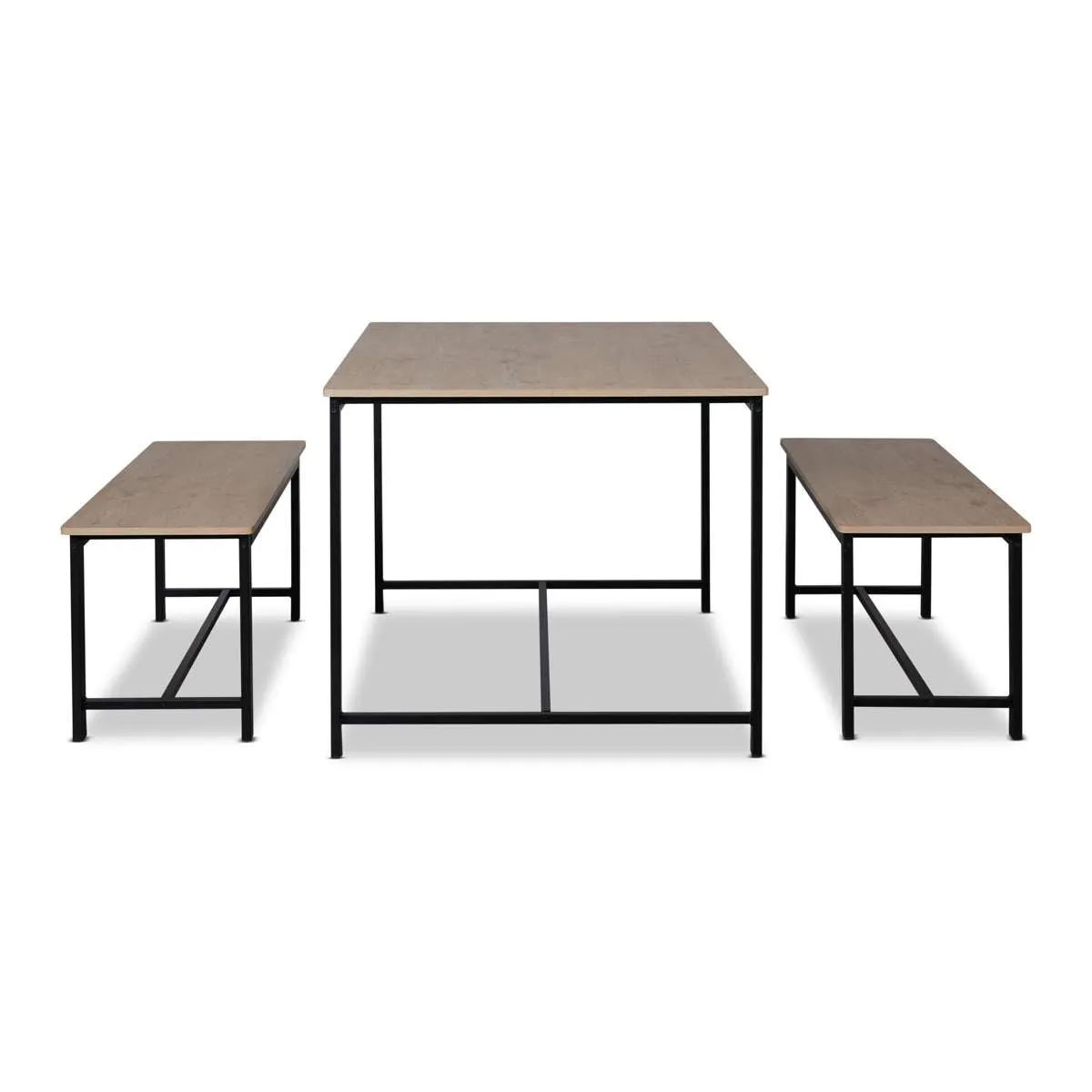 Reese 4 Seater Dining Set - Black Mocka