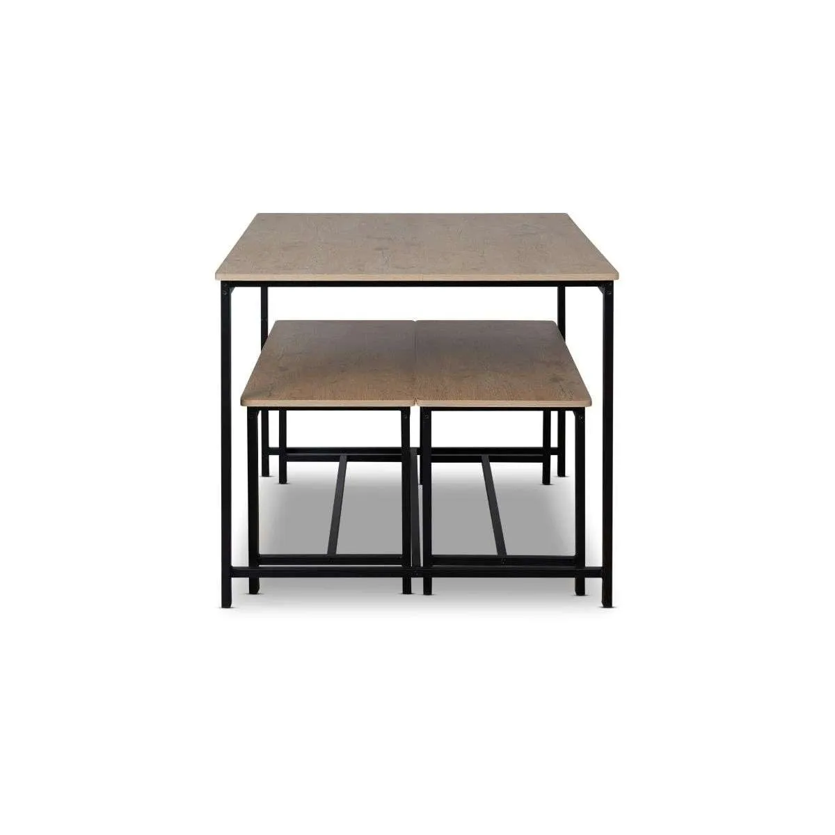 Reese 4 Seater Dining Set - Black Mocka