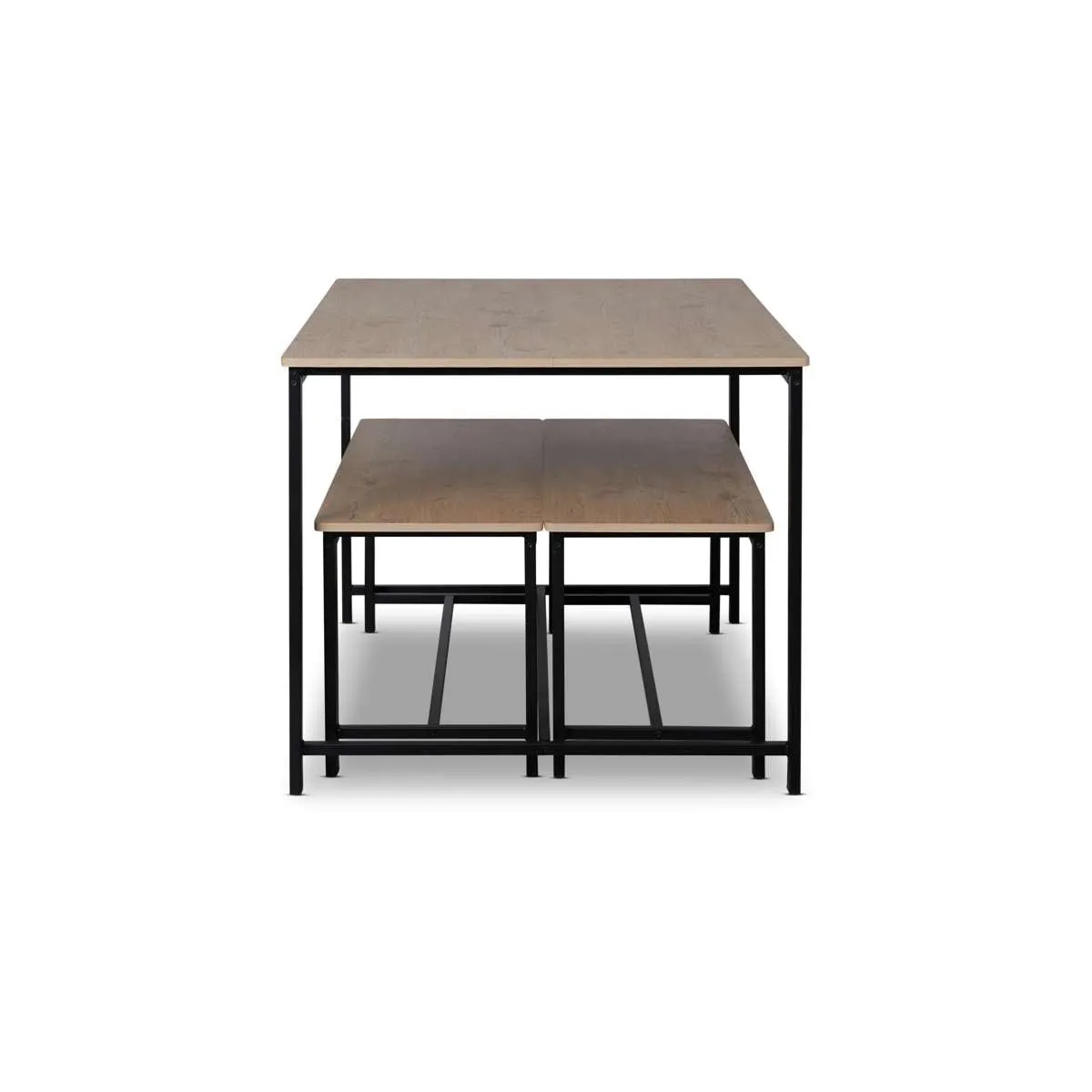 Reese 4 Seater Dining Set - Black Mocka