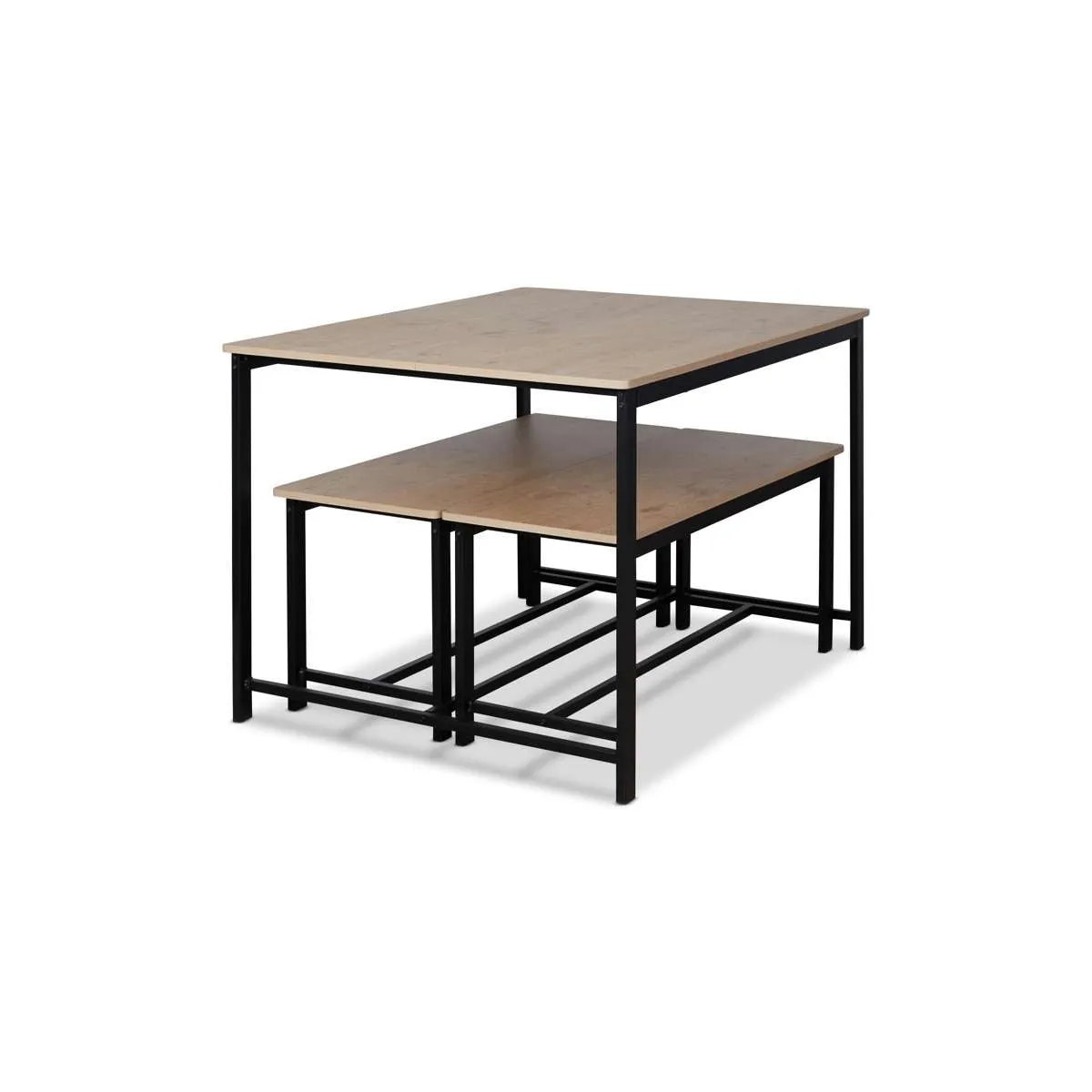 Reese 4 Seater Dining Set - Black Mocka