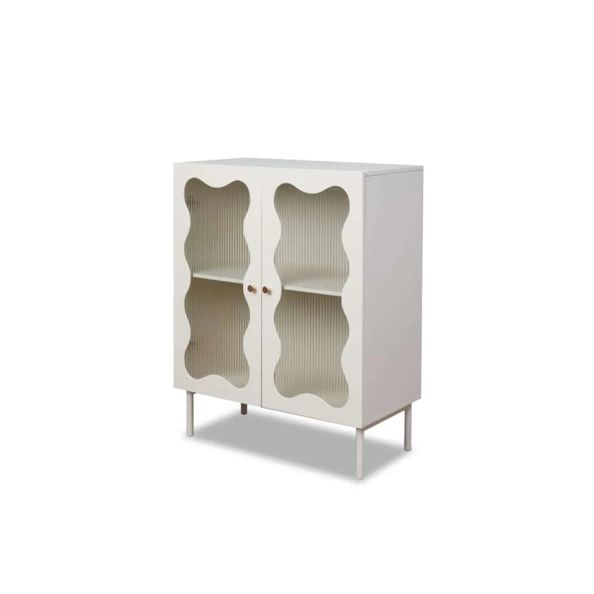 Remi Wavey Cabinet - Beige Mocka