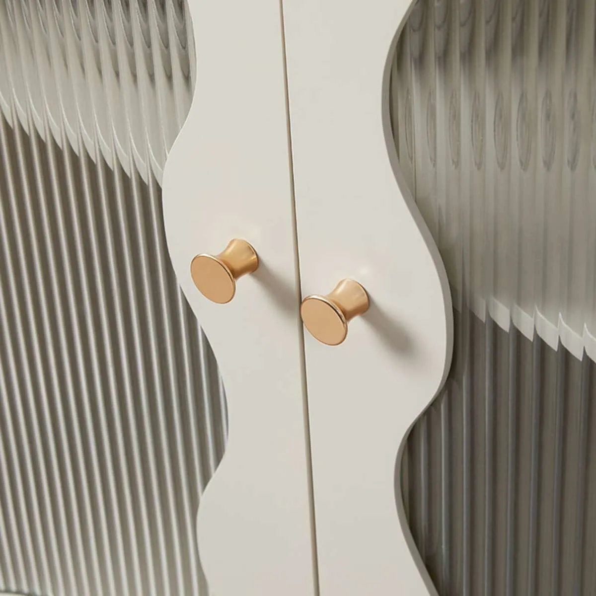 Remi Wavey Cabinet - Beige Mocka