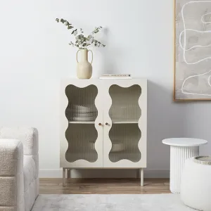 Remi Wavey Cabinet - Beige Mocka