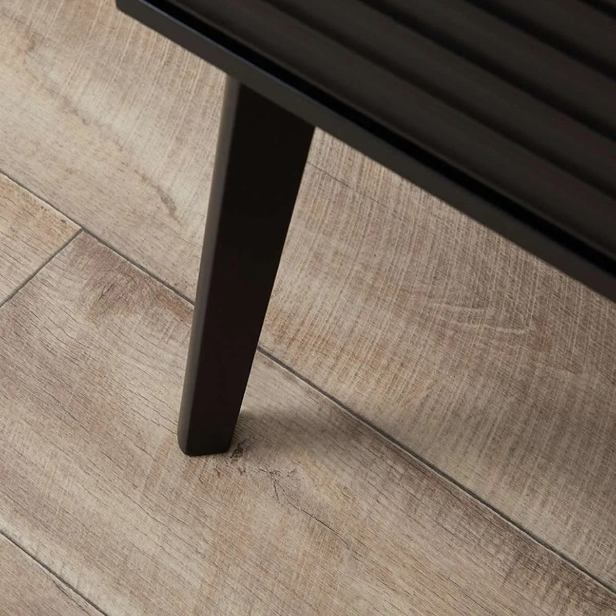 Rhys Bedside Table - Black Mocka