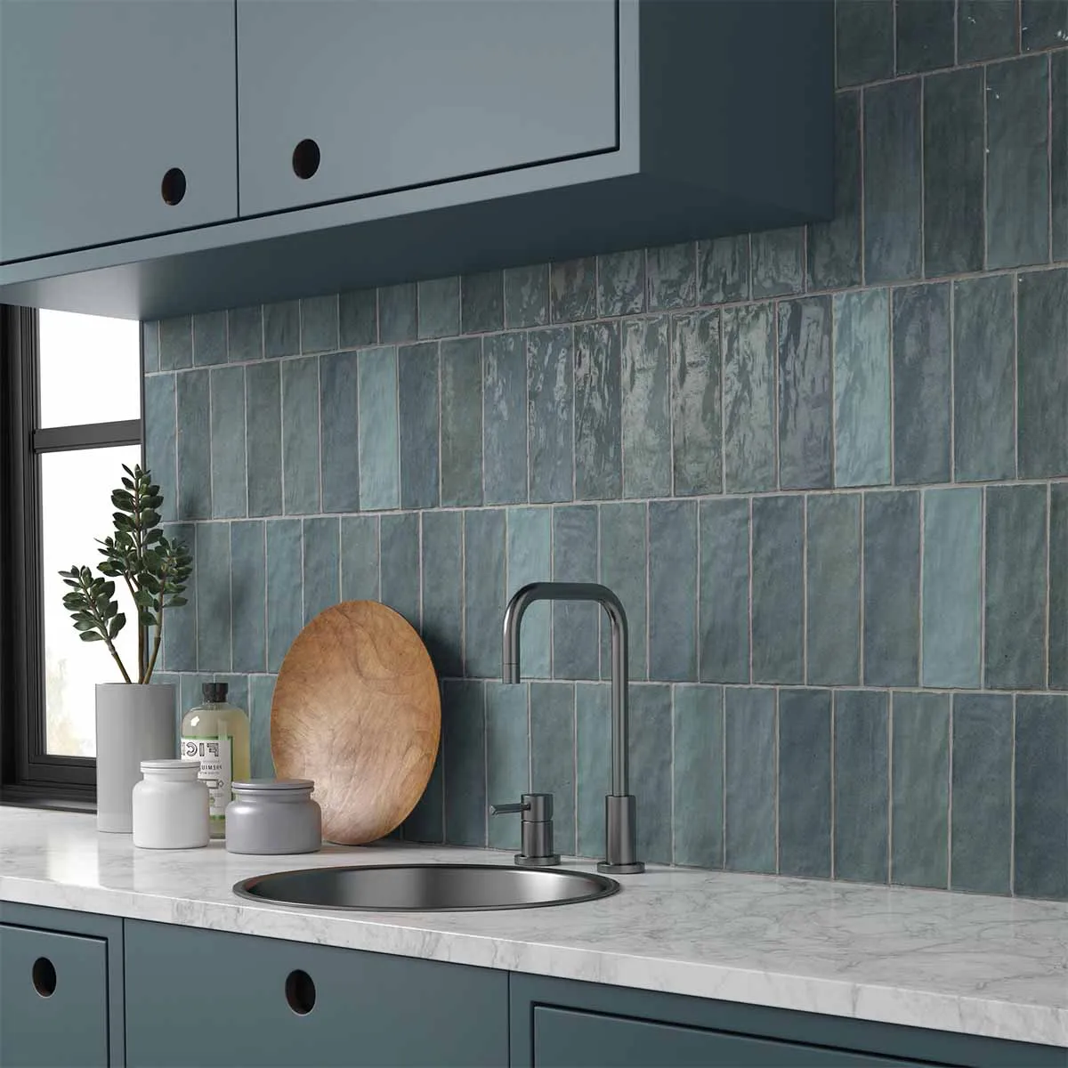 Riad Aqua Decor Wall Tile 6.5x20cm Gloss