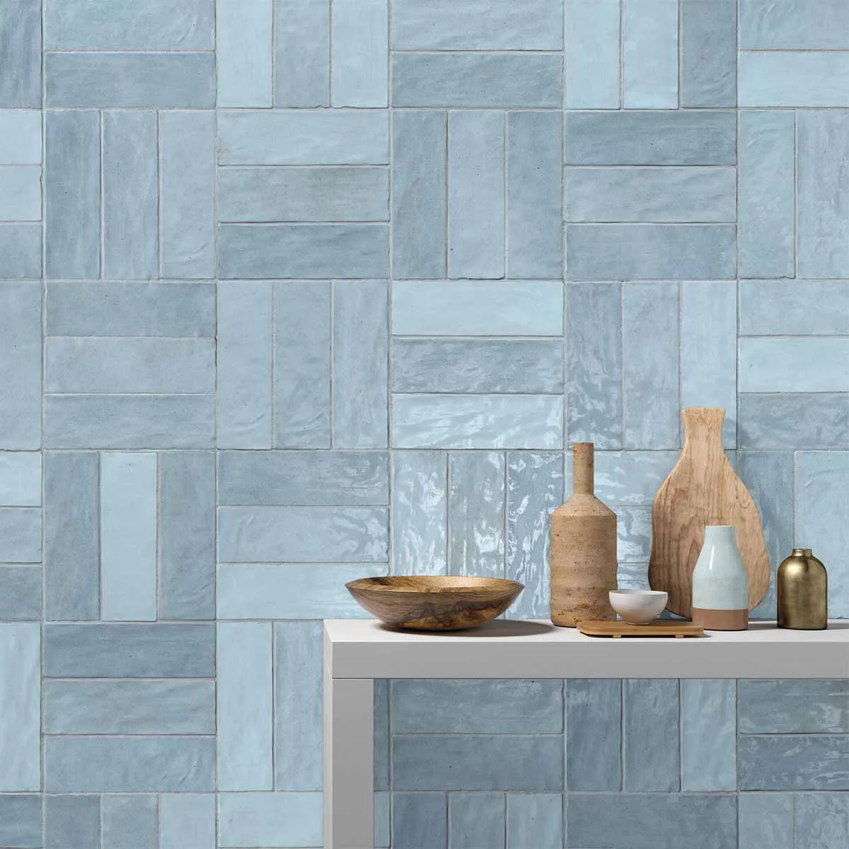 Riad Sky Decor Wall Tile 6.5x20cm Gloss