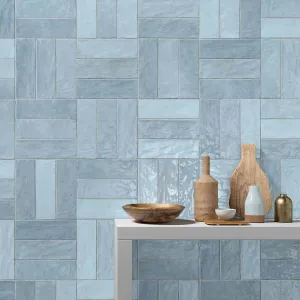 Riad Sky Decor Wall Tile 6.5x20cm Gloss