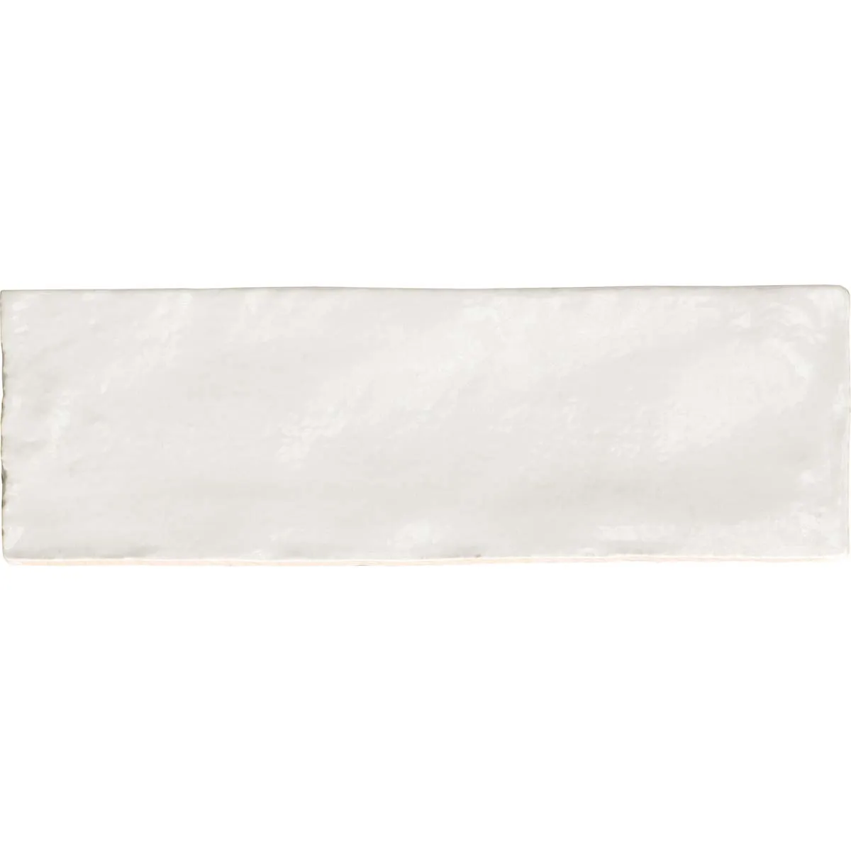 Riad White Decor Wall Tile 6.5x20cm Gloss