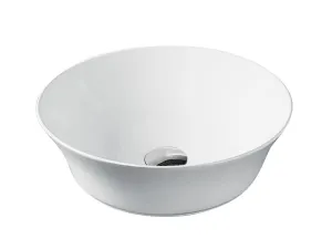 Riviera Countertop Round Basin - White