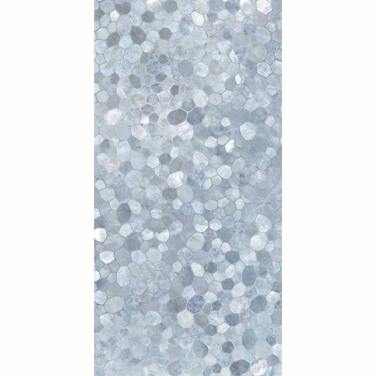 Riviera Onyx Decor Blue Rock Salt Effect Wall Tile 59x119cm Matt