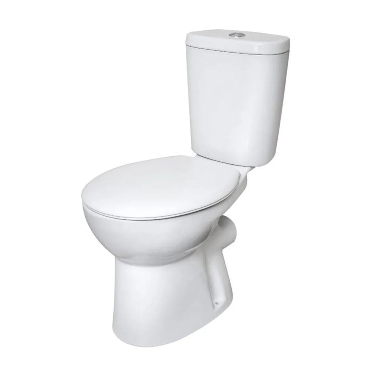 Roca Bog-in-a-Box Close Coupled Open Back Toilet With Seat