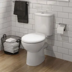 Roca Bog-in-a-Box Close Coupled Open Back Toilet With Seat