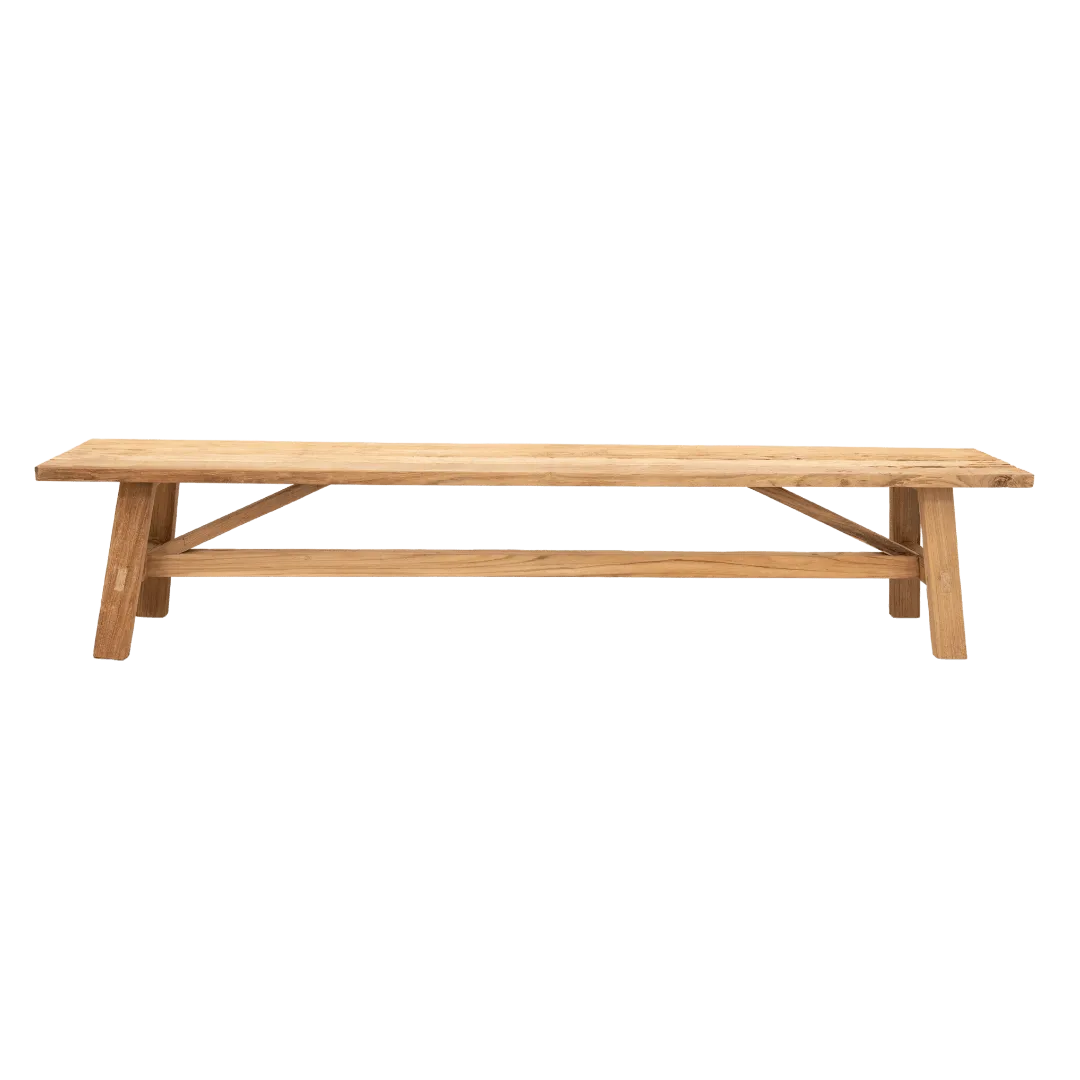 Sahara Recycled Teak Bench | 200cm Zoco Home