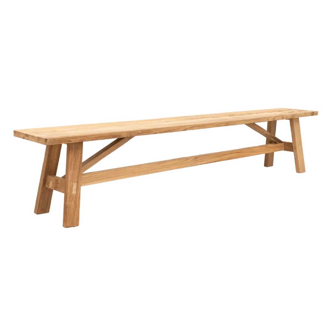 Sahara Recycled Teak Bench | 200cm Zoco Home