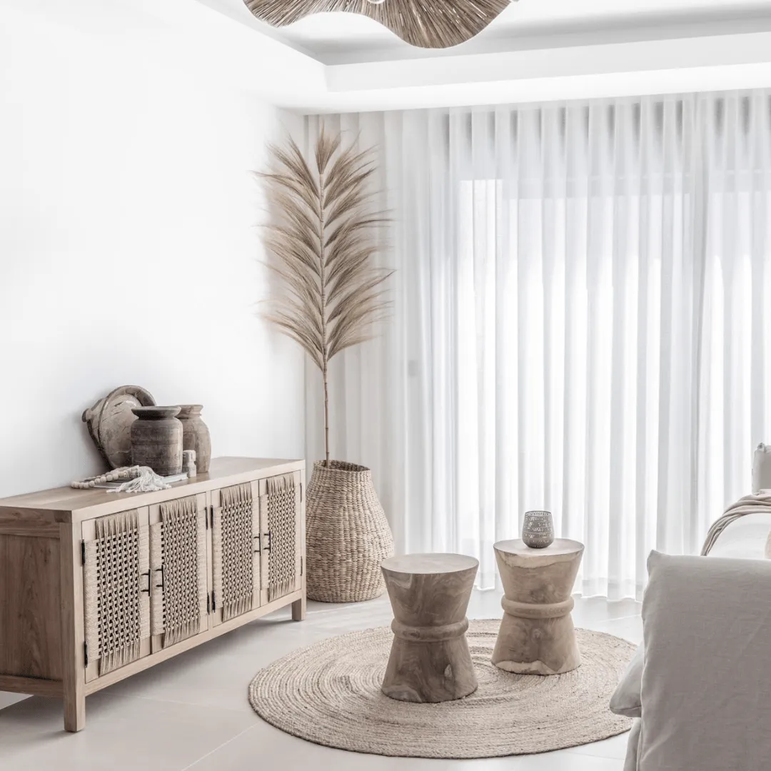 Sandglass Stool | Natural 35x45cm Zoco Home