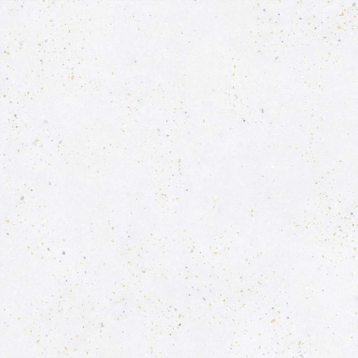Sensa White 4D Shaped Terrazzo Effect Porcelain Tile 90x90cm Matte