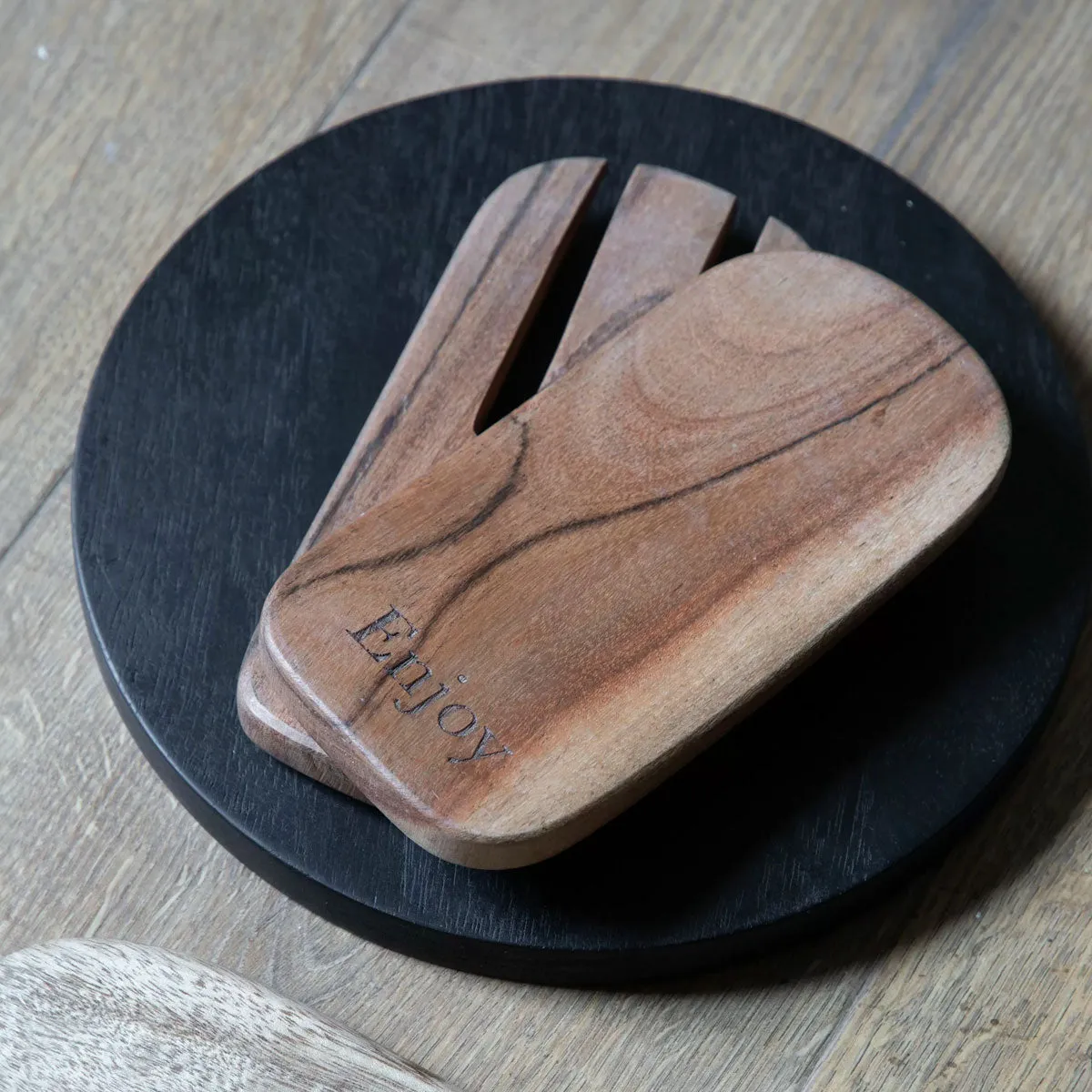 Set Of Wooden Salad Paws Funky Chunky
