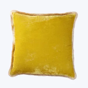 Shaded Fringe Pillow, Citronella