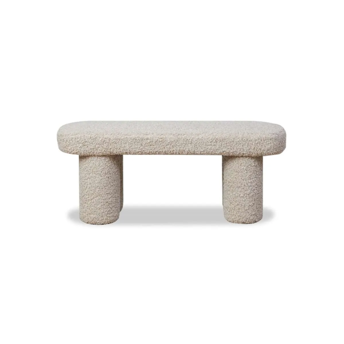 Shea Sherpa Bench Seat - Beige Mocka