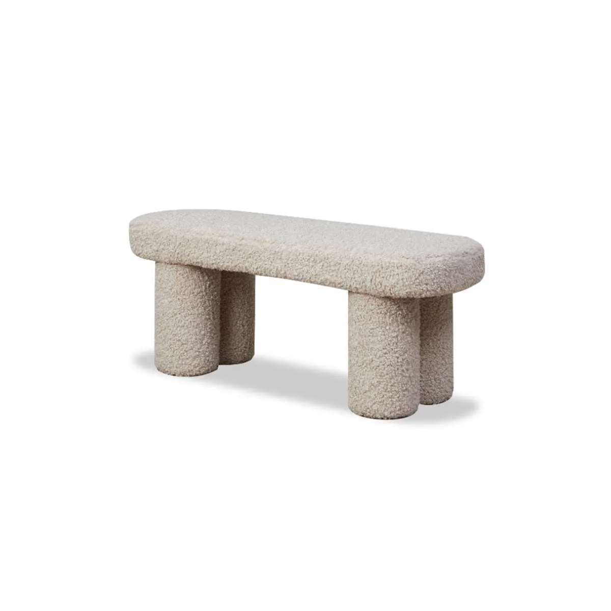 Shea Sherpa Bench Seat - Beige Mocka
