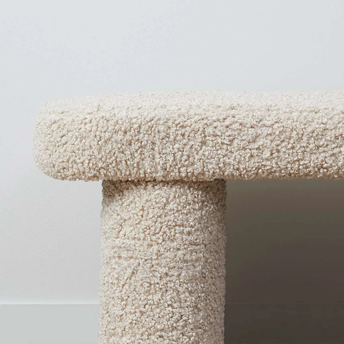 Shea Sherpa Bench Seat - Beige Mocka