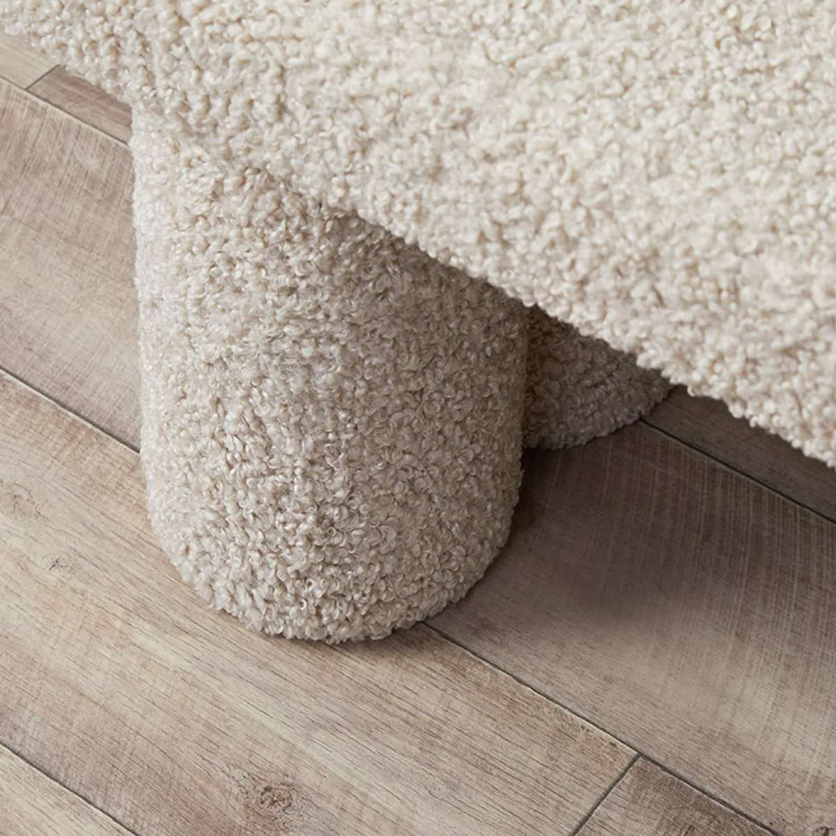 Shea Sherpa Bench Seat - Beige Mocka