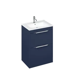 Shoreditch Double Drawer Floor Standing Vanity Unit With Square Basin