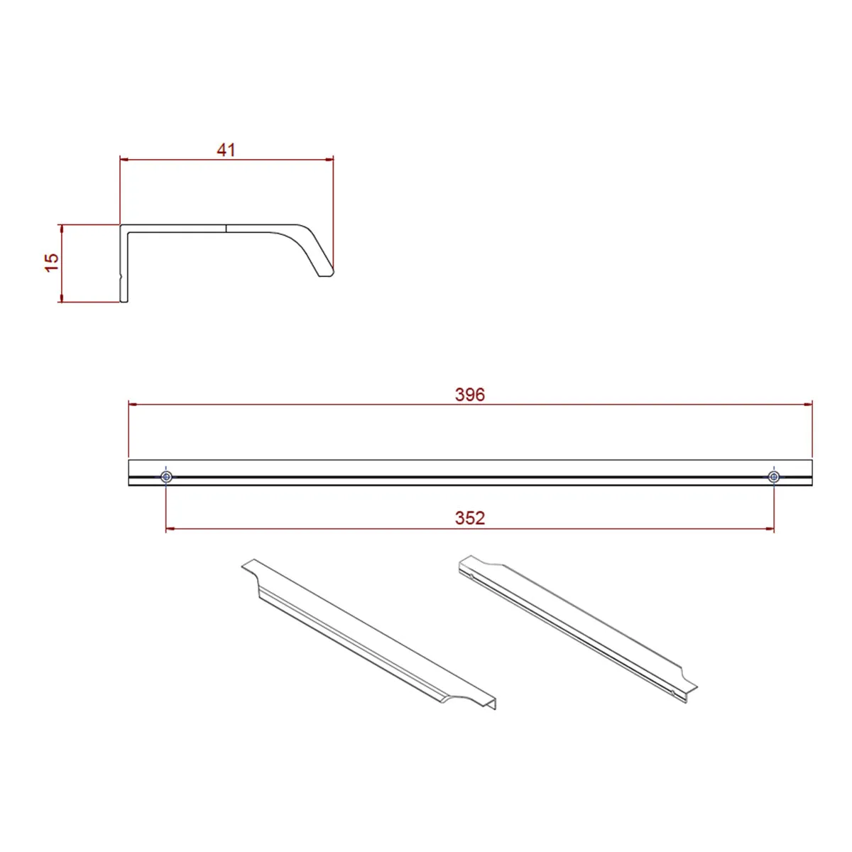 Shoreditch Vanity Unit Handle
