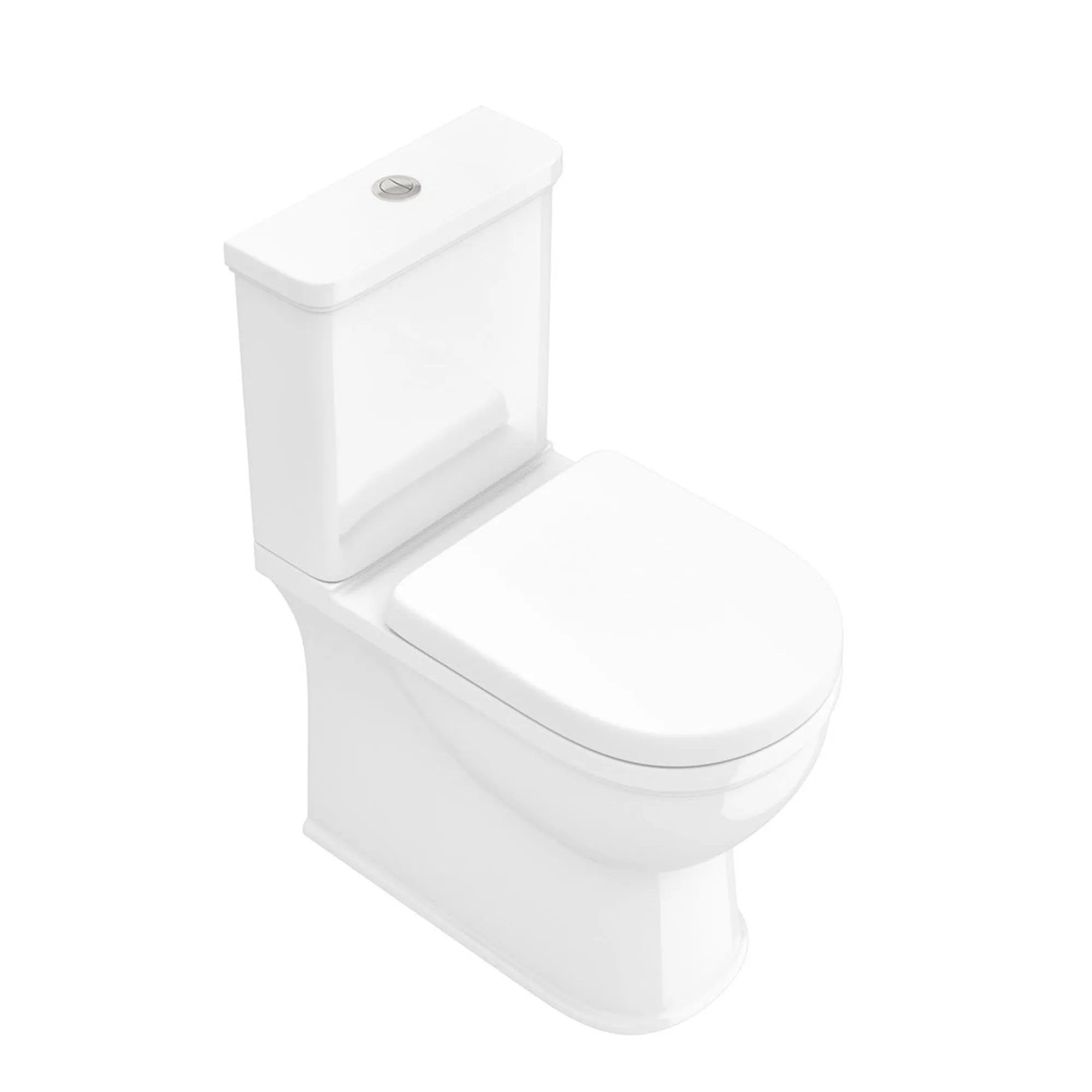 Shrewsbury Rimless Comfort Height Close Coupled Toilet With Soft Close Seat