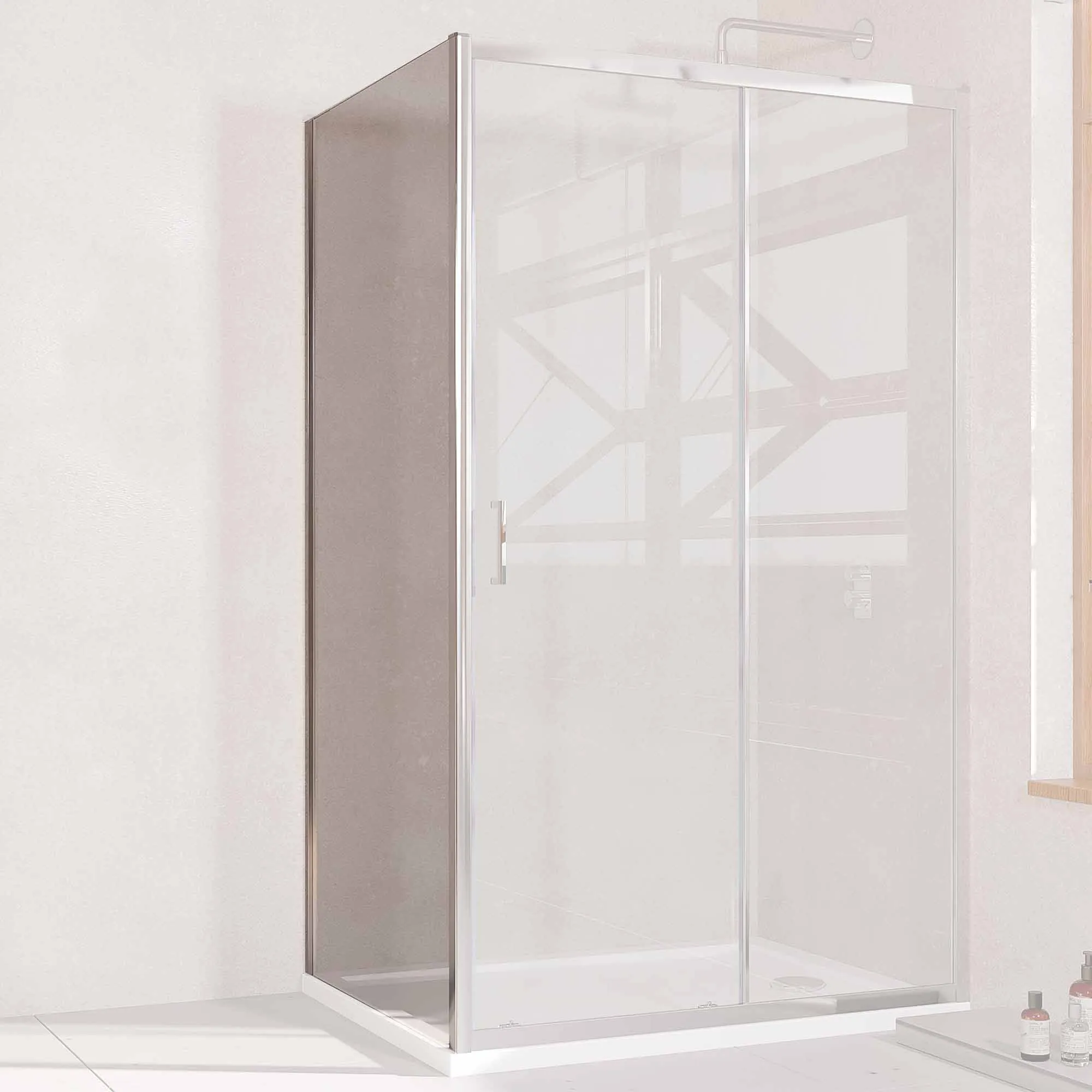 Side Panel for Oslo Shower Door - Chrome
