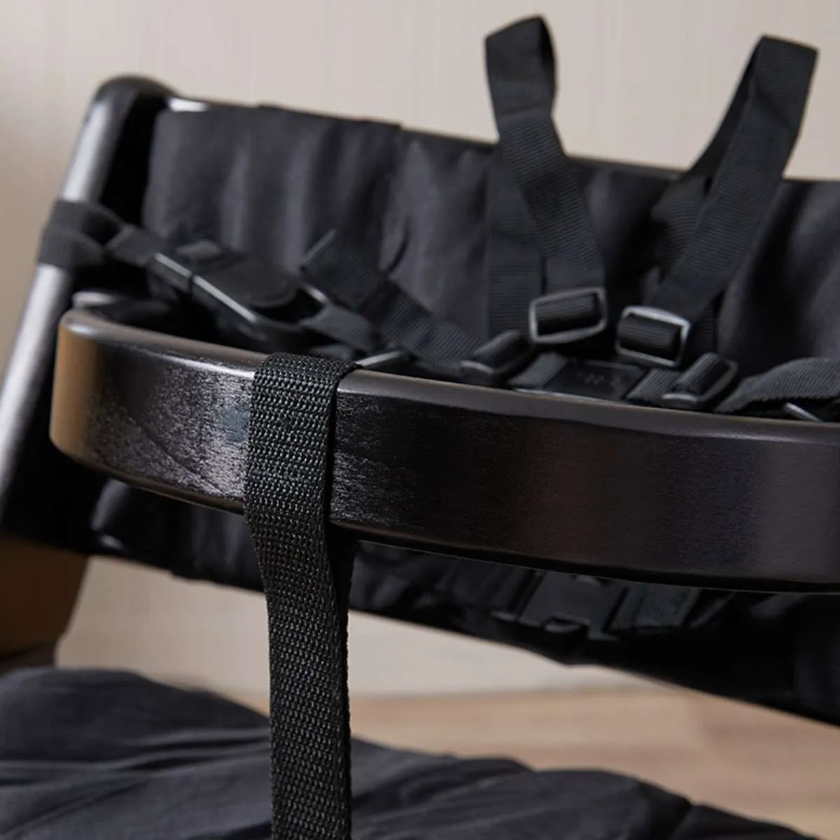 Soho Wooden Highchair - Black Mocka
