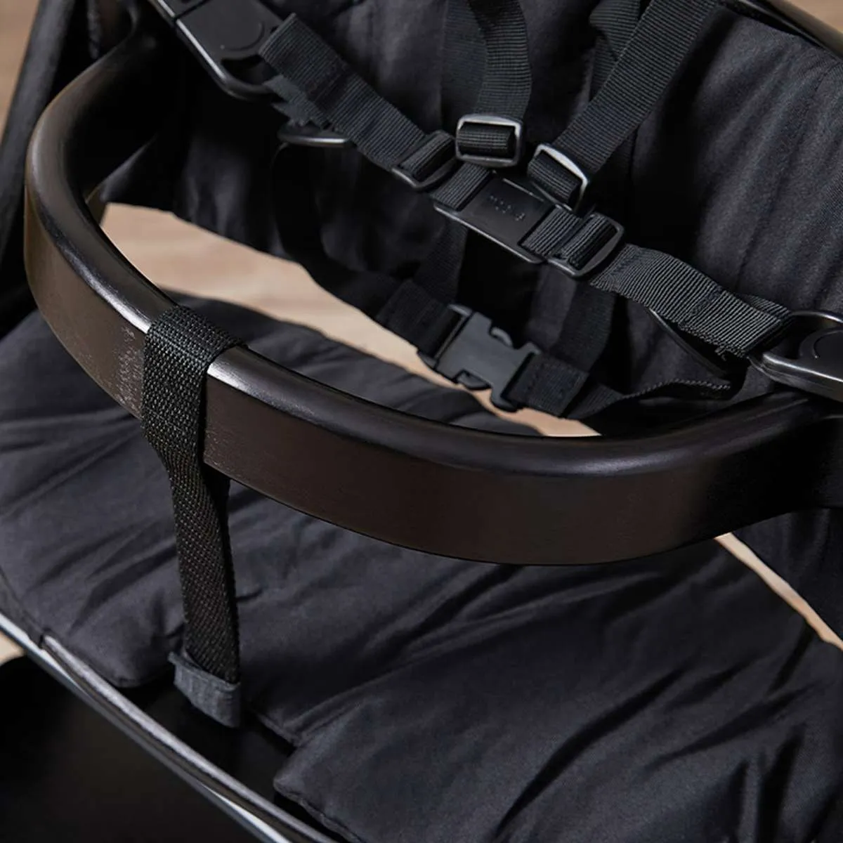 Soho Wooden Highchair - Black Mocka