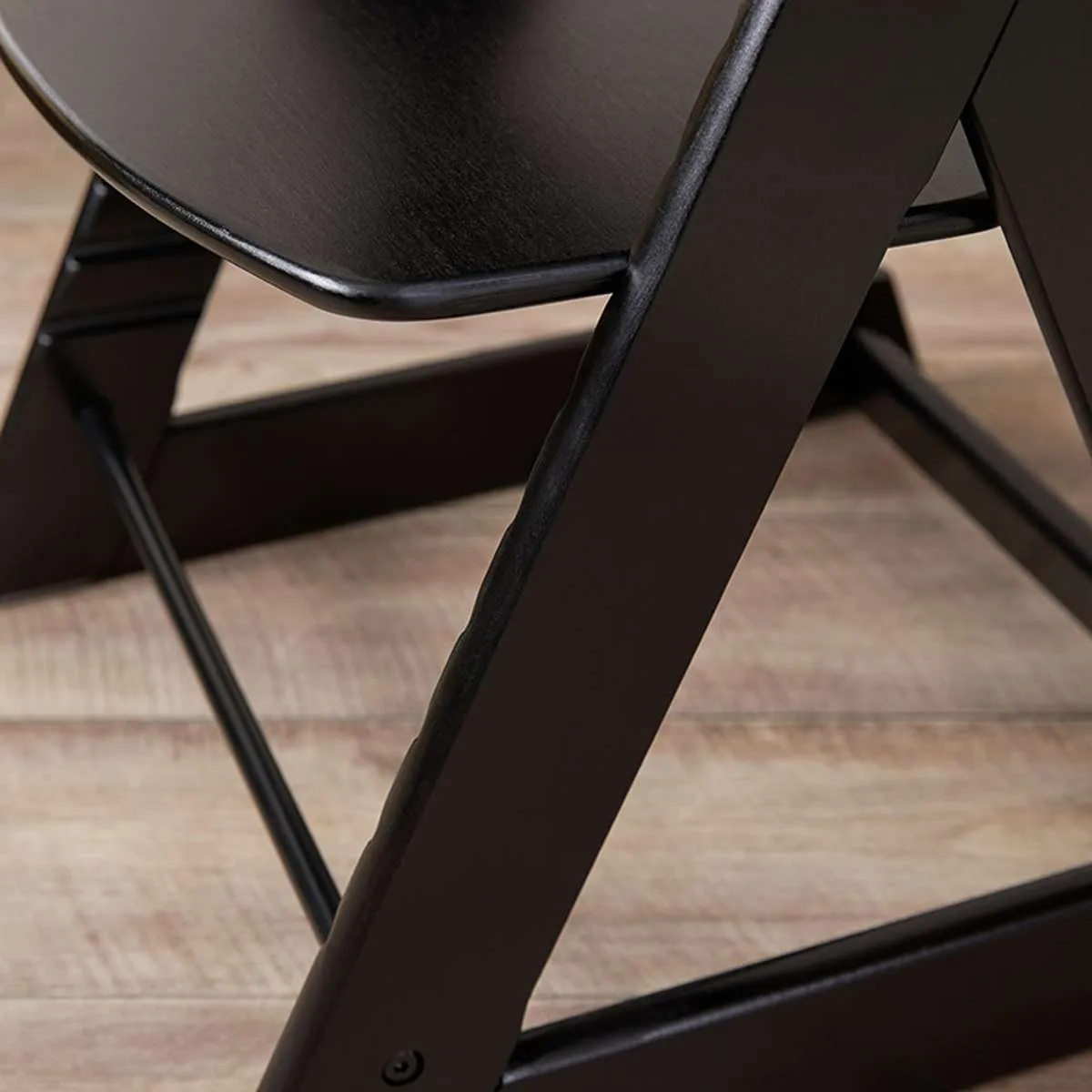 Soho Wooden Highchair - Black Mocka