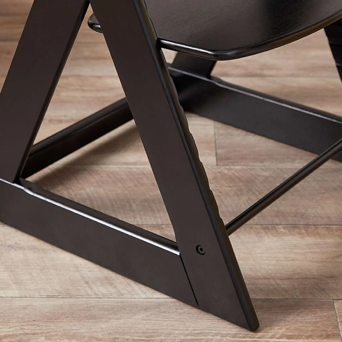 Soho Wooden Highchair - Black Mocka