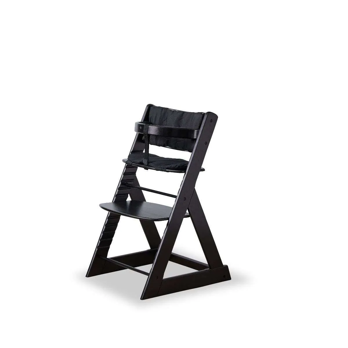 Soho Wooden Highchair - Black Mocka