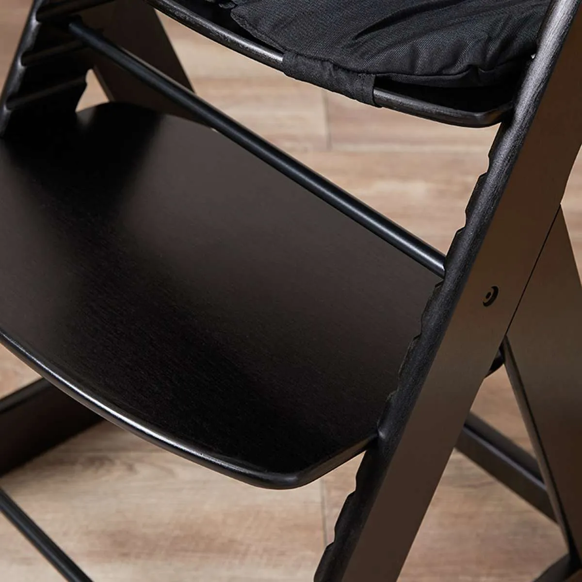 Soho Wooden Highchair - Black Mocka