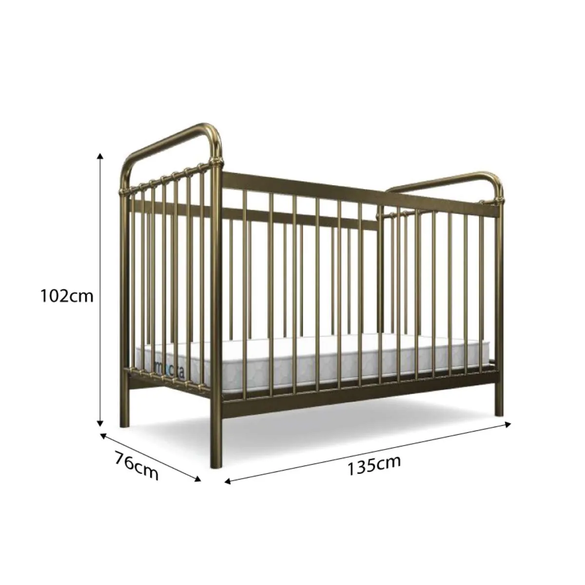 Sonata Cot - Bronze Mocka
