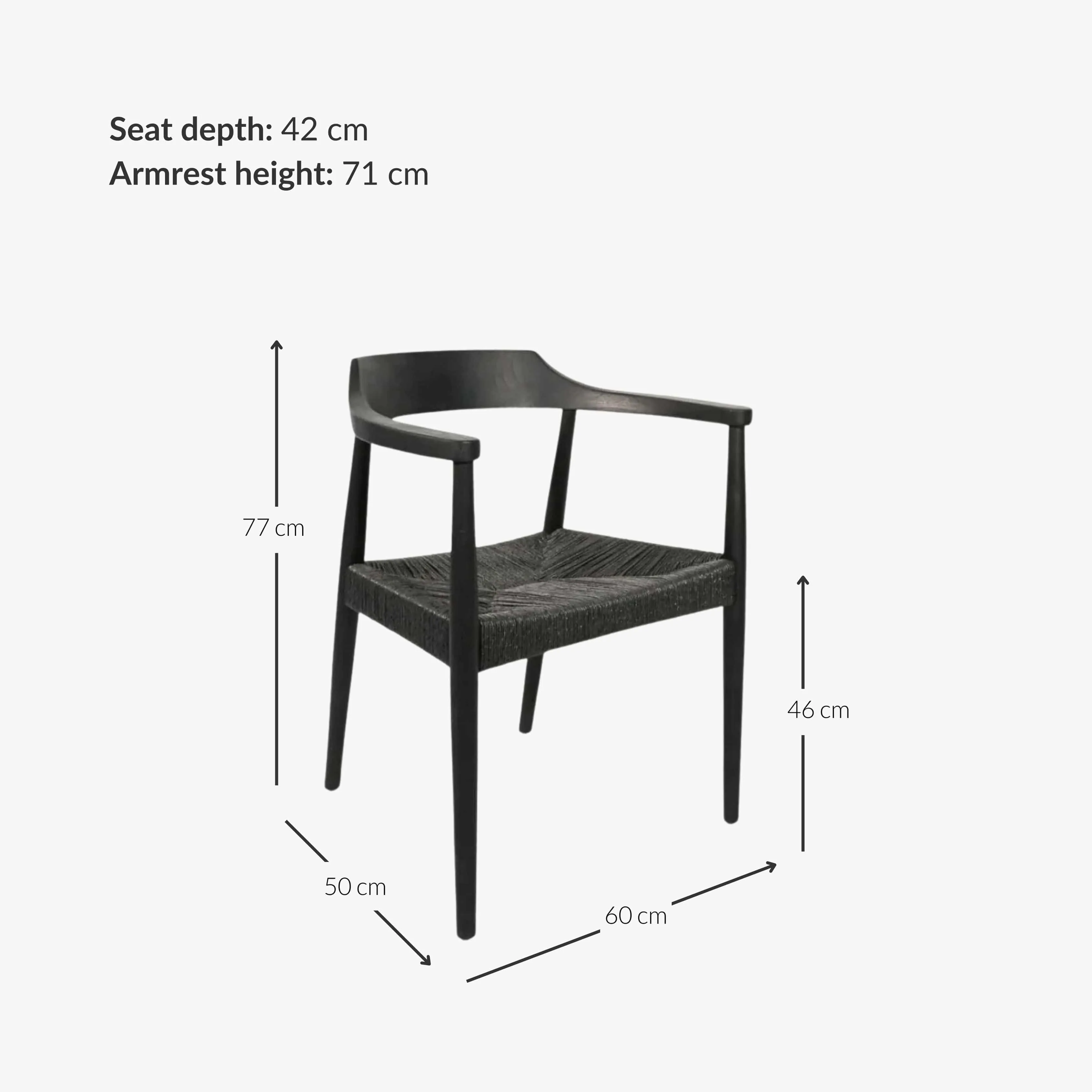 Sungkai Dining Chair | Black Zoco Home