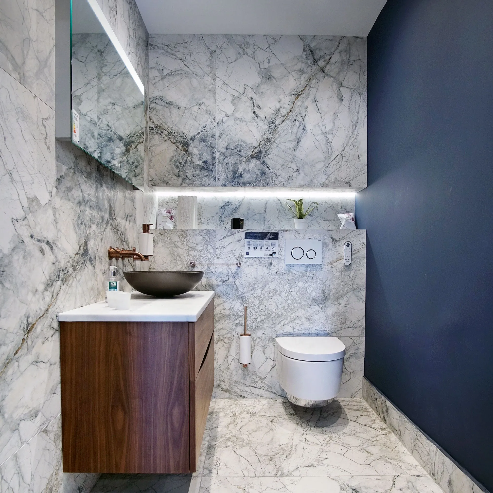 Supreme 4D Shaped Marble Effect Porcelain Tile 100x100cm Matt