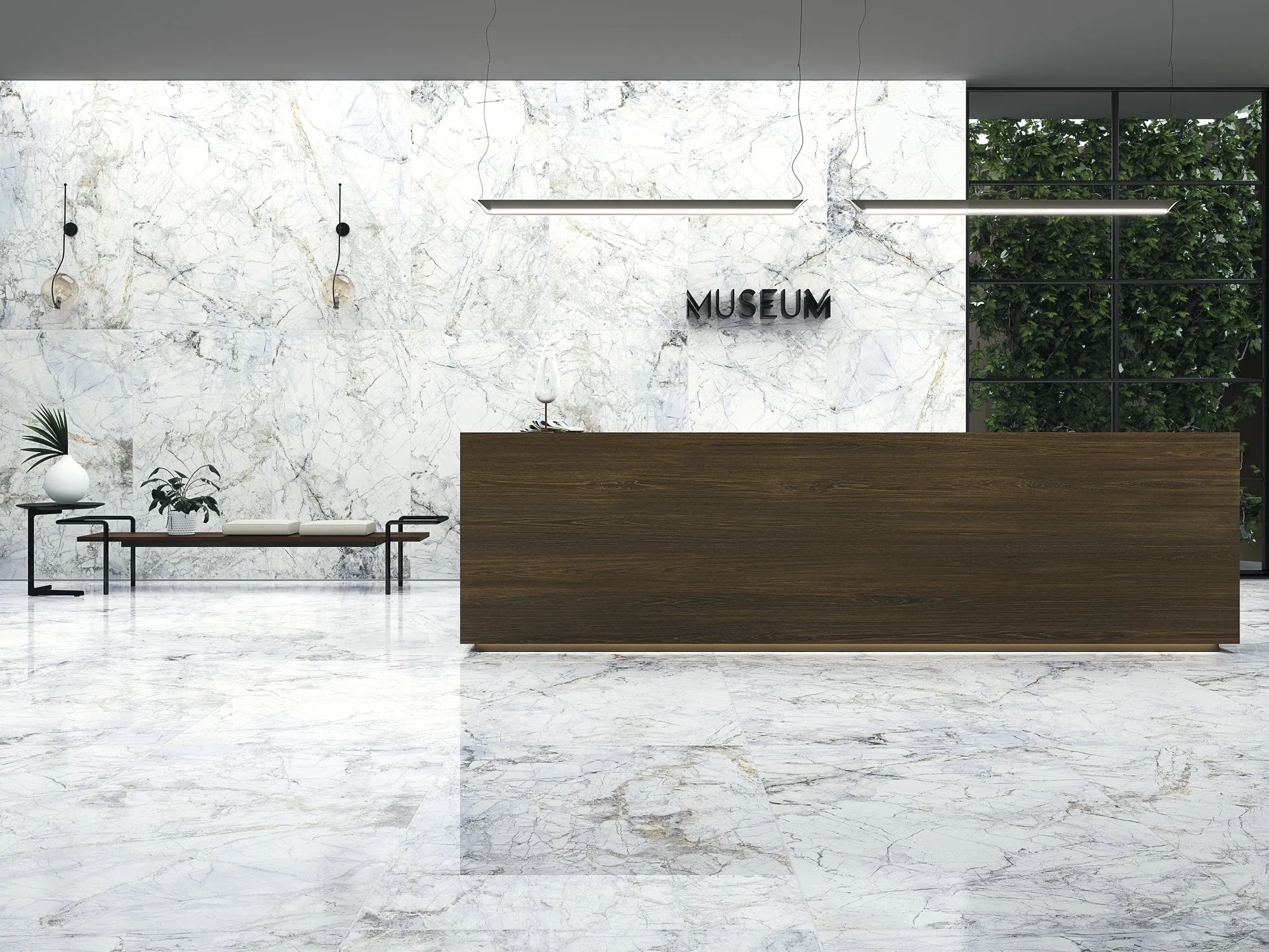 Supreme 4D Shaped Marble Effect Porcelain Tile 100x100cm Matt