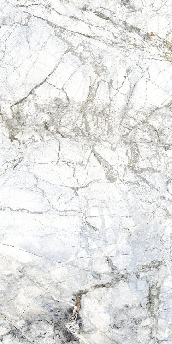 Supreme White Marble Effect Porcelain Tile 60x120cm Natural Matt