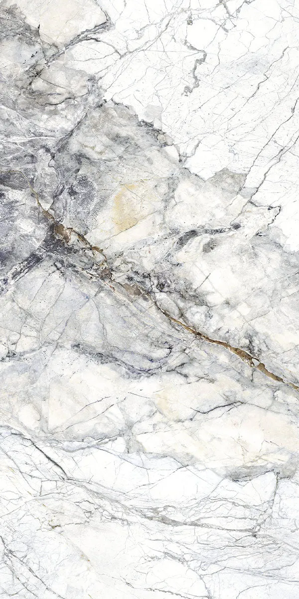 Supreme White Marble Effect Porcelain Tile 60x120cm Natural Matt