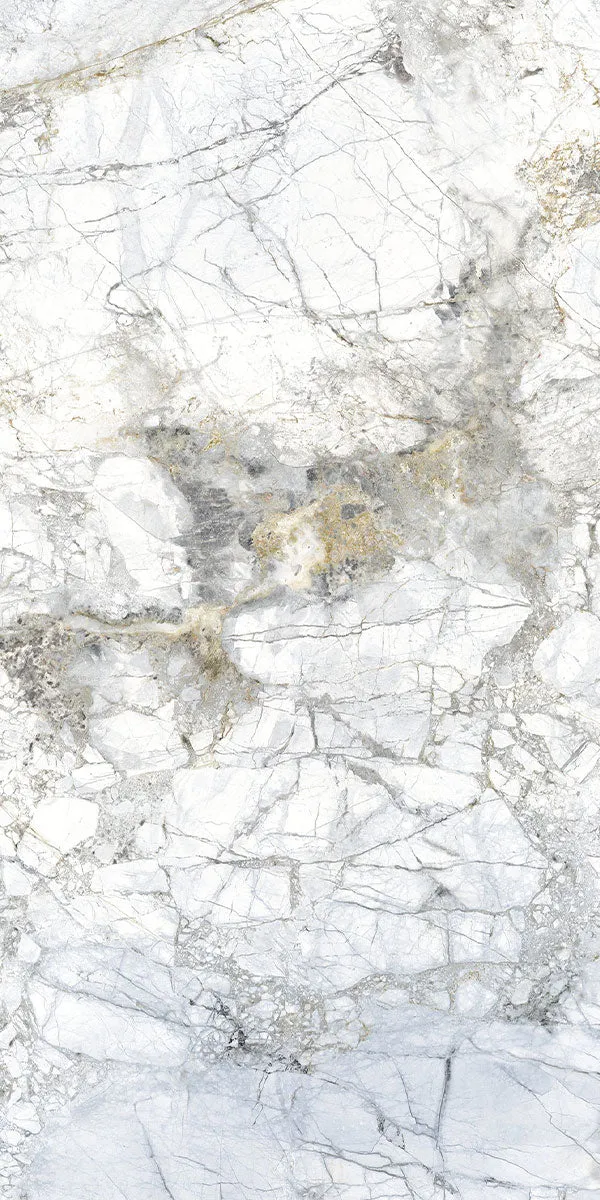 Supreme White Marble Effect Porcelain Tile 60x120cm Natural Matt