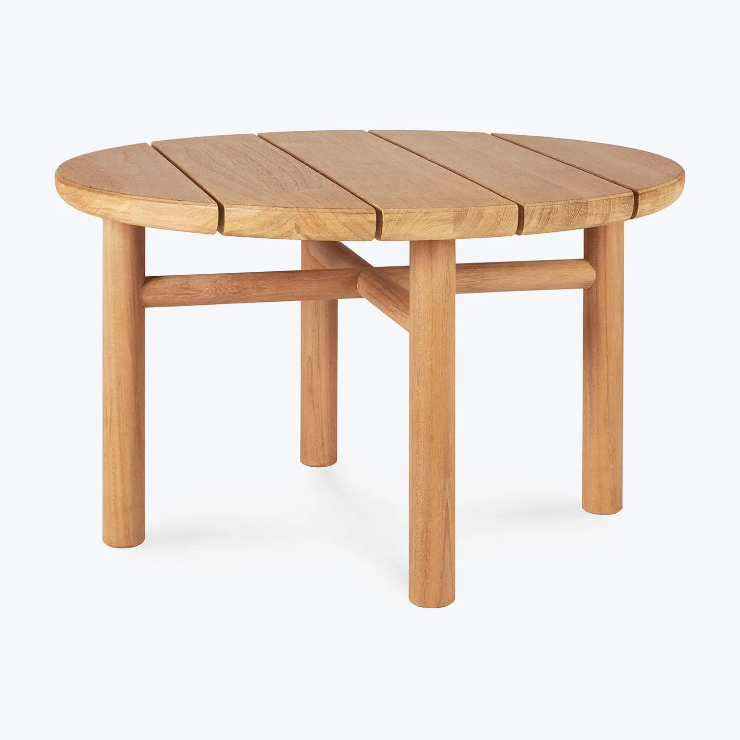 Teak Quatro Outdoor Round Side Table