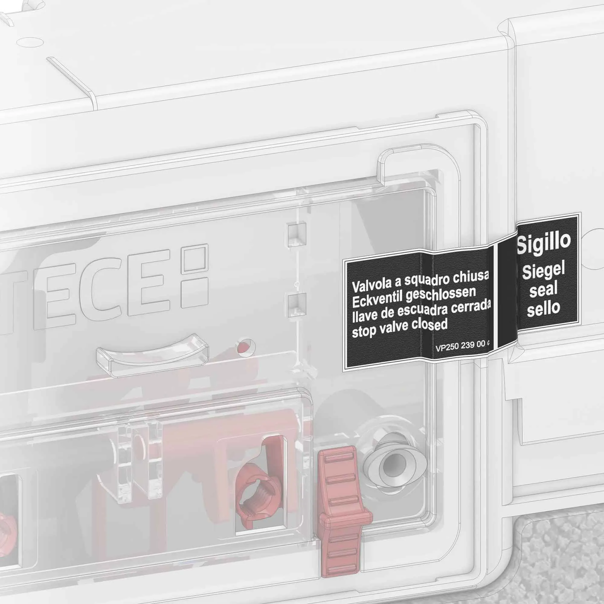 Tece Octa II Slim Dual Flush Concealed Cistern - 80mm